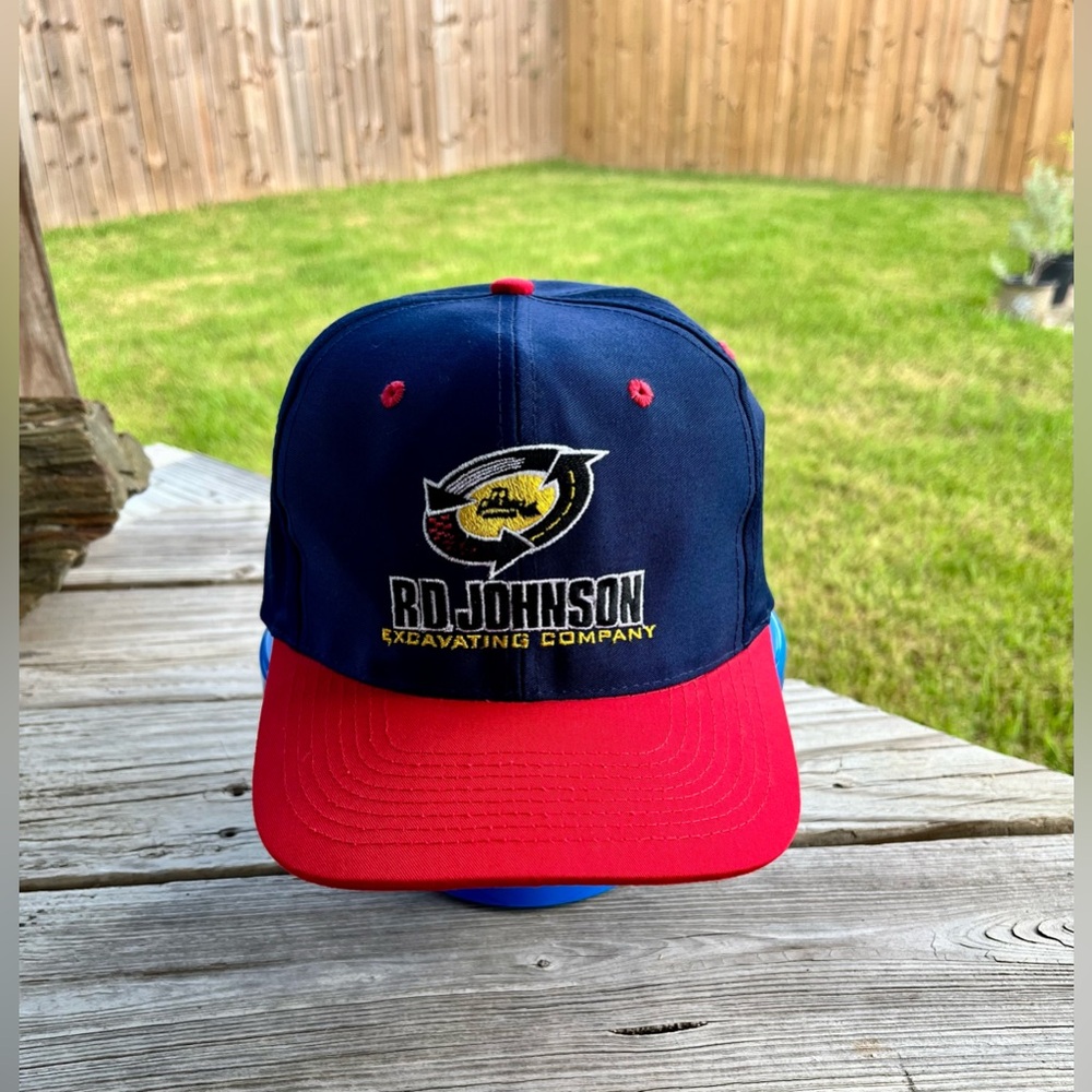 Company‎ Logo Hat Navy and Red RD Johnson SnapBack Cap - Picture 7 of 7
